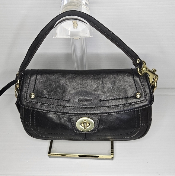 Coach Handbags - RARE Coach Hampton Vintage Y2K Turnlock Wristlet Clutch – Deep Chocolate Brown